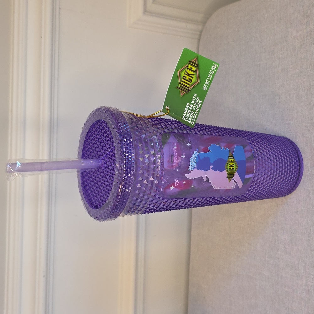 Wicked Tumbler with Straw, Candy Sticks & Lollipops